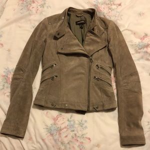 Like New Danier Suede Leather Jacket - XXS UK4